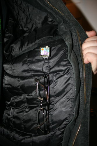 Hookems inside jacket